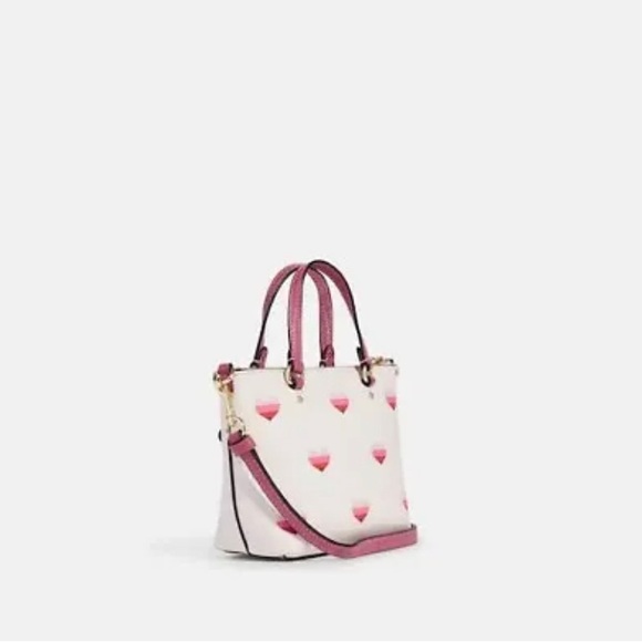 Coach Mini Gallery Crossbody With Stripe Heart Print - Picture 4 of 11